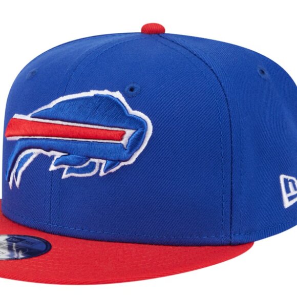 Buffalo Bills New Era Royal/Red Main Two-Tone 9FIFTY Snapback Hat - Picture 1 of 5